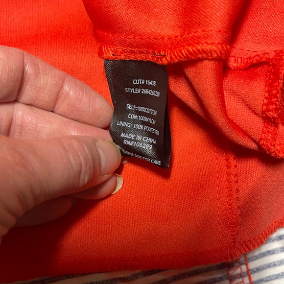 AUW Women’s Red Floral Summer Dress. Lace Up Back. Sleeveless Size Small. - Picture 5 of 6